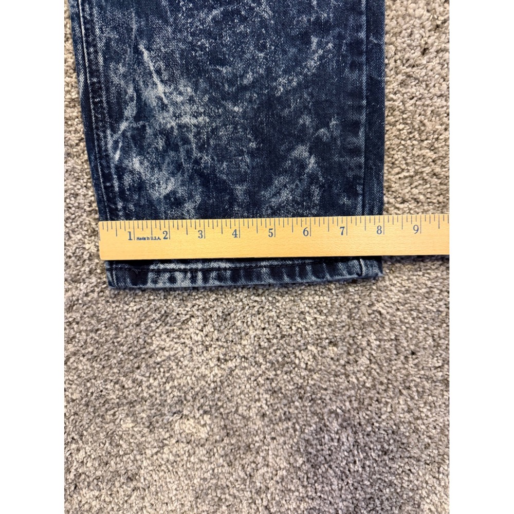 Levis 541 Jeans Mens 36x32 Blue Athletic Taper Acid Wash Stretch Denim Pants - Picture 9 of 11